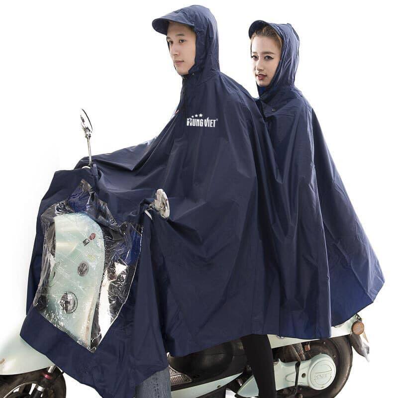 Áo mưa đi xe máy, Áo mưa 2 đầu, áo mưa cánh dơi vải dù siêu nhẹ cỡ đại F89 002