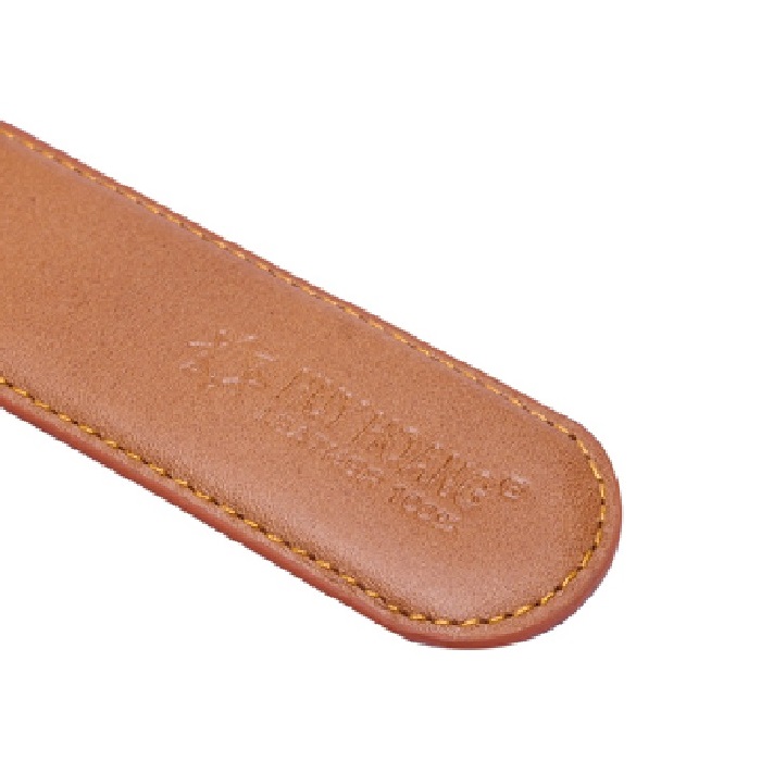 Thắt lưng nam da bò  viền chỉ màu da HK4128