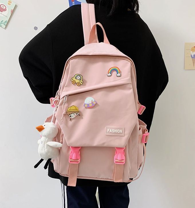 Balo ulzzang cao cấp chống nước Chen&Hao ( kèm sticker cài ) ULZZ09