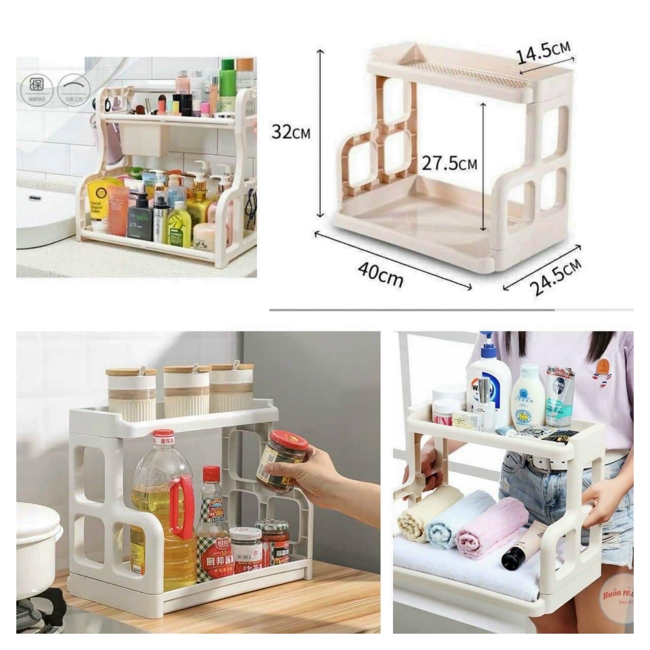 Kệ Gia Vị Việt Nhật 2 tầng