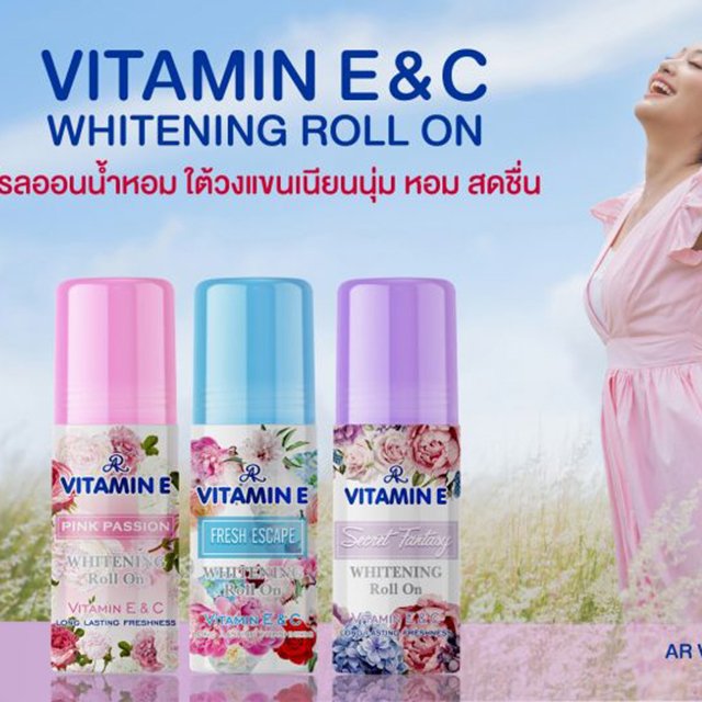 [GIẢM 5% ĐƠN 129K]Lăn Khử Mùi Vitamin E Aron Thái Lan 75ml