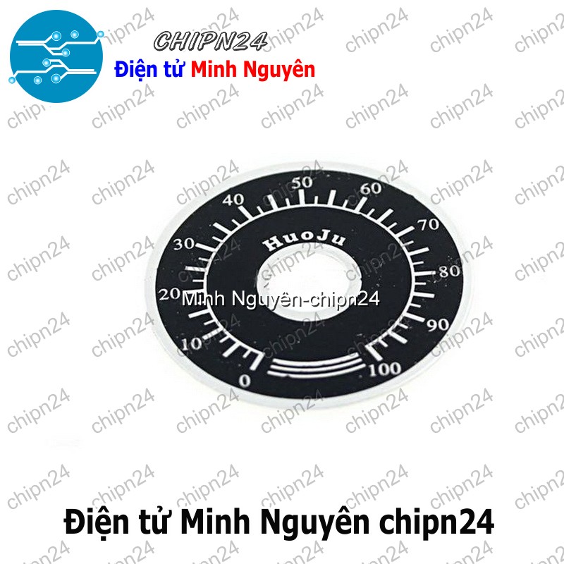 [3 cái] (F153) Vạch khắc chia độ gắn ngoài Biến trở - HH002742