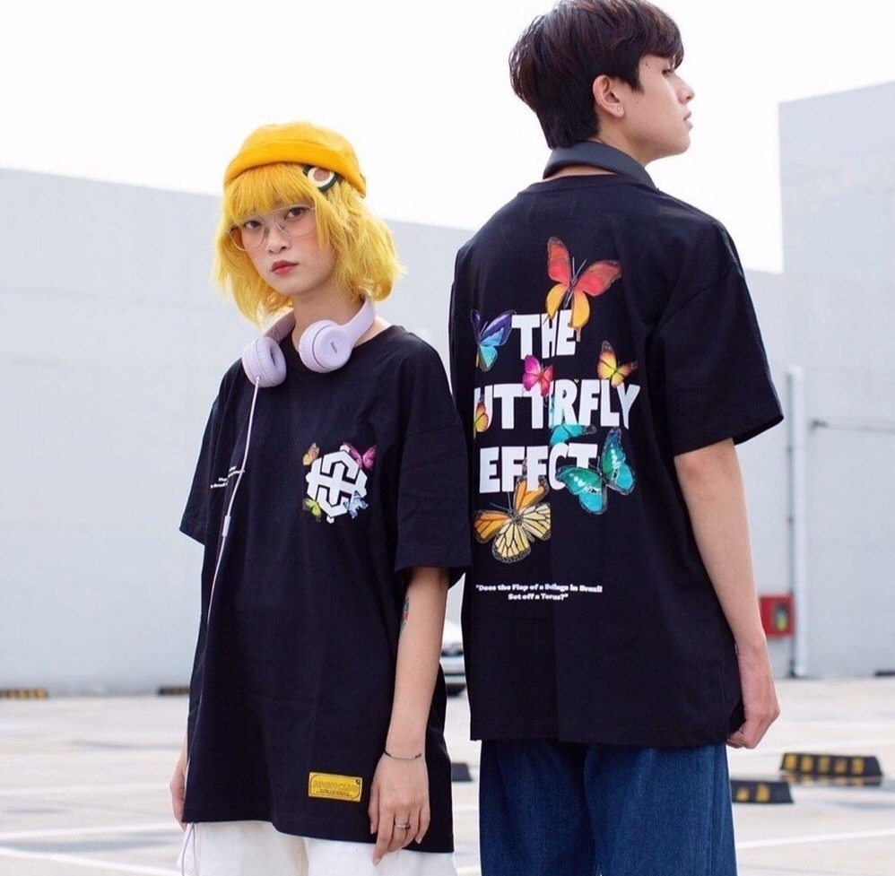 [HCM]Áo Thun THE BUTTERFLY THẾ GIỚI LOÀI BƯỚM XINH ĐẸP in 3D From Rộng Nam Nữ hàn Quốc Hót Hòn Họt Siêu Đẹp-BIG SHOP