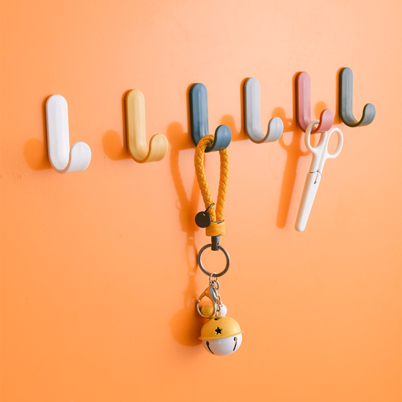 Multi-purpose J type mini wall sticker hanger self-adhesive hook no need to-Hause