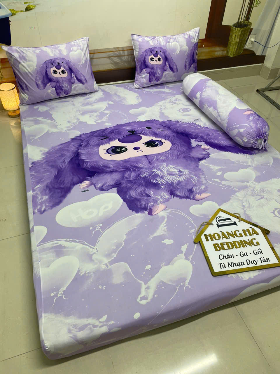 Drap bộ thun lạnh hình thú ,hình họa tiết , giá rẻ