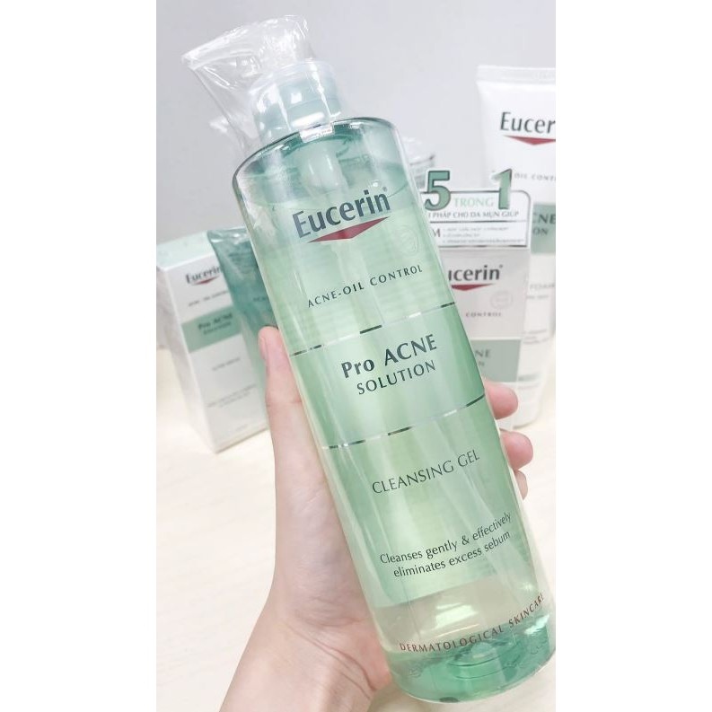 ▤✗  Sữa Rửa Mặt Dạng Gel Eucerin Acne-Oil Control Pro Acne Solution Cleansing Gel