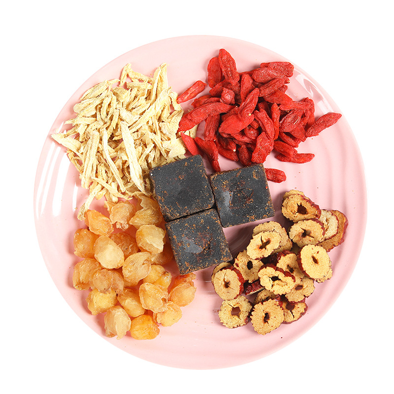 10 gói trà đường nâu mix gừng táo đỏ kỷ tử long nhãn