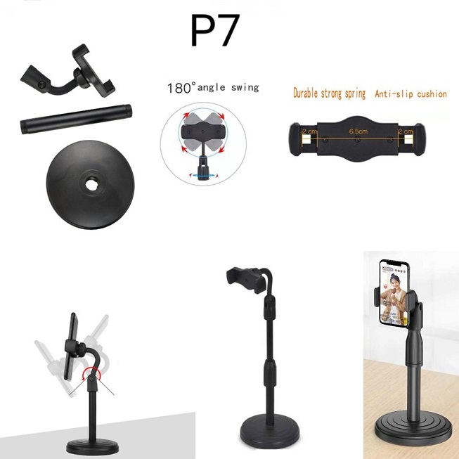 Giá Đỡ Điện Thoại P7 Livestream Xem Video Ổn Định Xoay 360 Độ - Giá Đỡ Điện Thoại Xem Phim Ghi Hình Đa Dụng