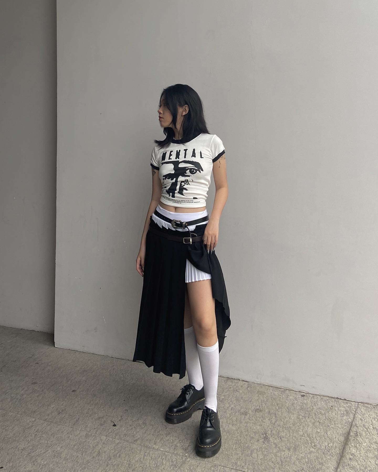 Áo Thun Tay Ngắn Nữ MENTAL® Vision Vintage Tee