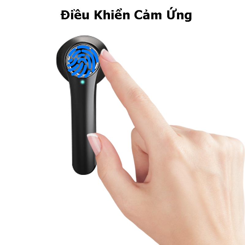 Tai Nghe Bluetooth True Wireless Cảm Biến Vân Tay Bass Sâu Âm Thanh Chuyên Nghiệp PKCB - Hàng Chính Hãng