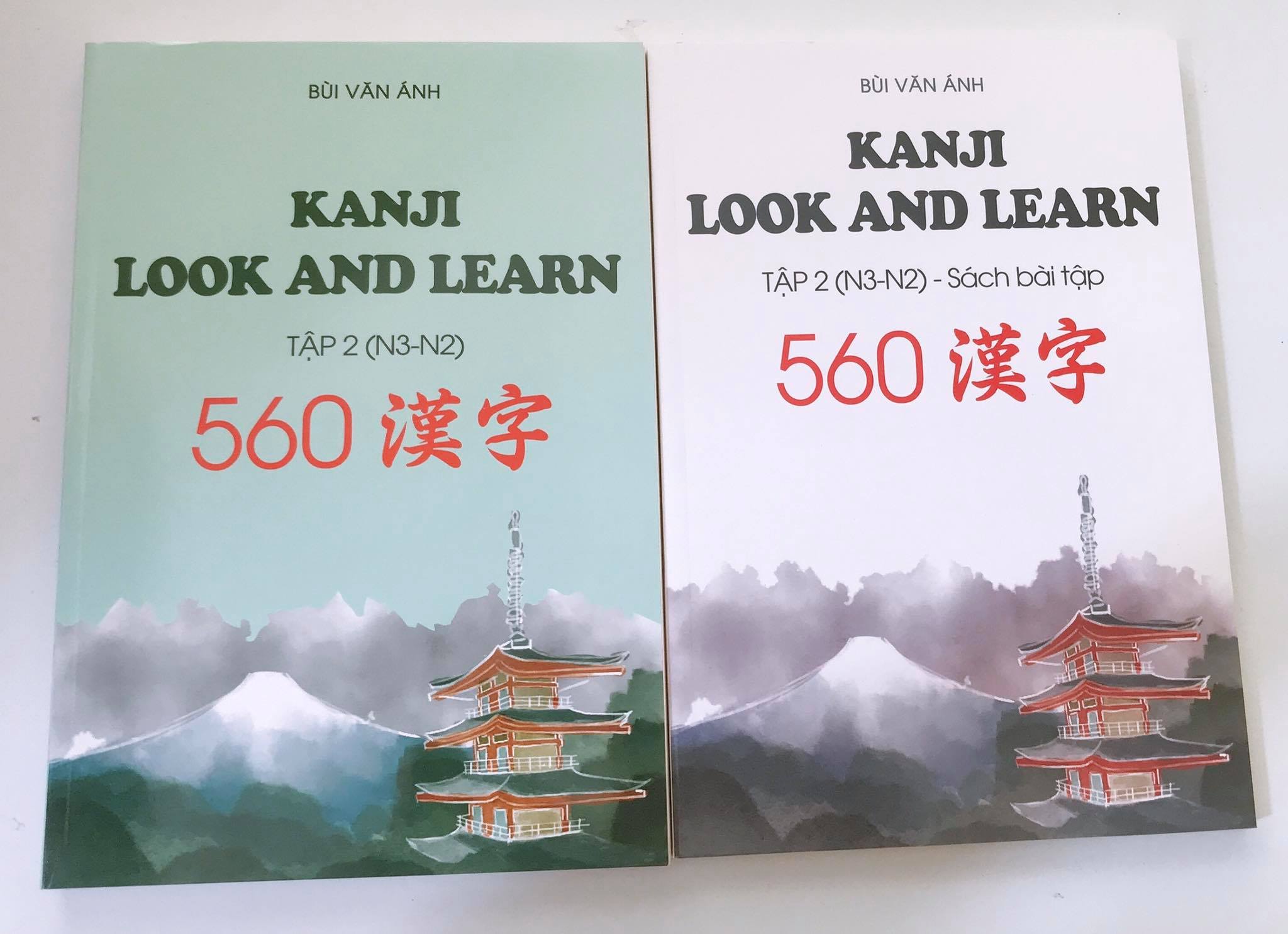 Combo sách Kanji Look And Learn Tập 2 (N3 - N2)