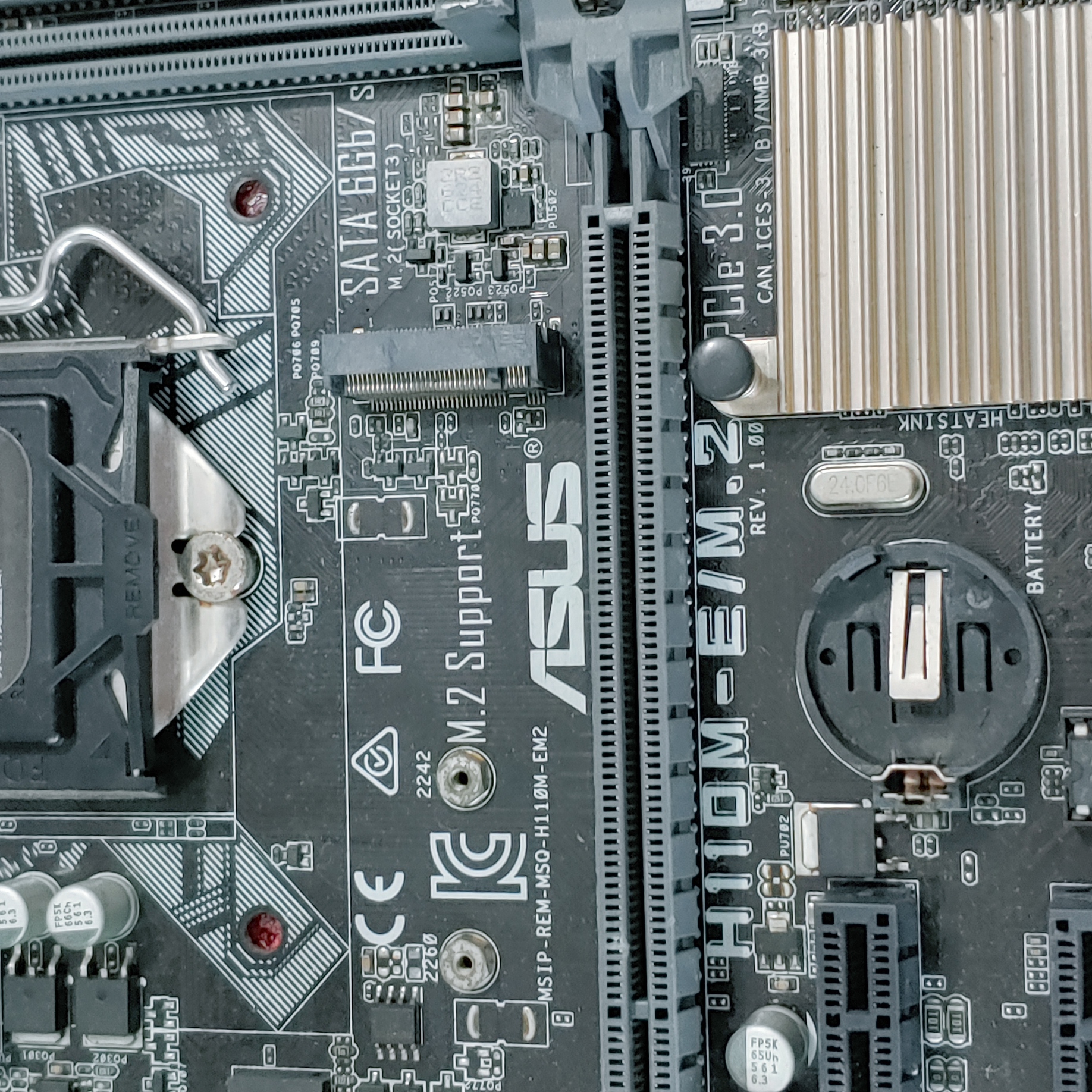 Main Asus H110M-E zin sáng đẹp - Có cổng HDMI (BH 1Th)