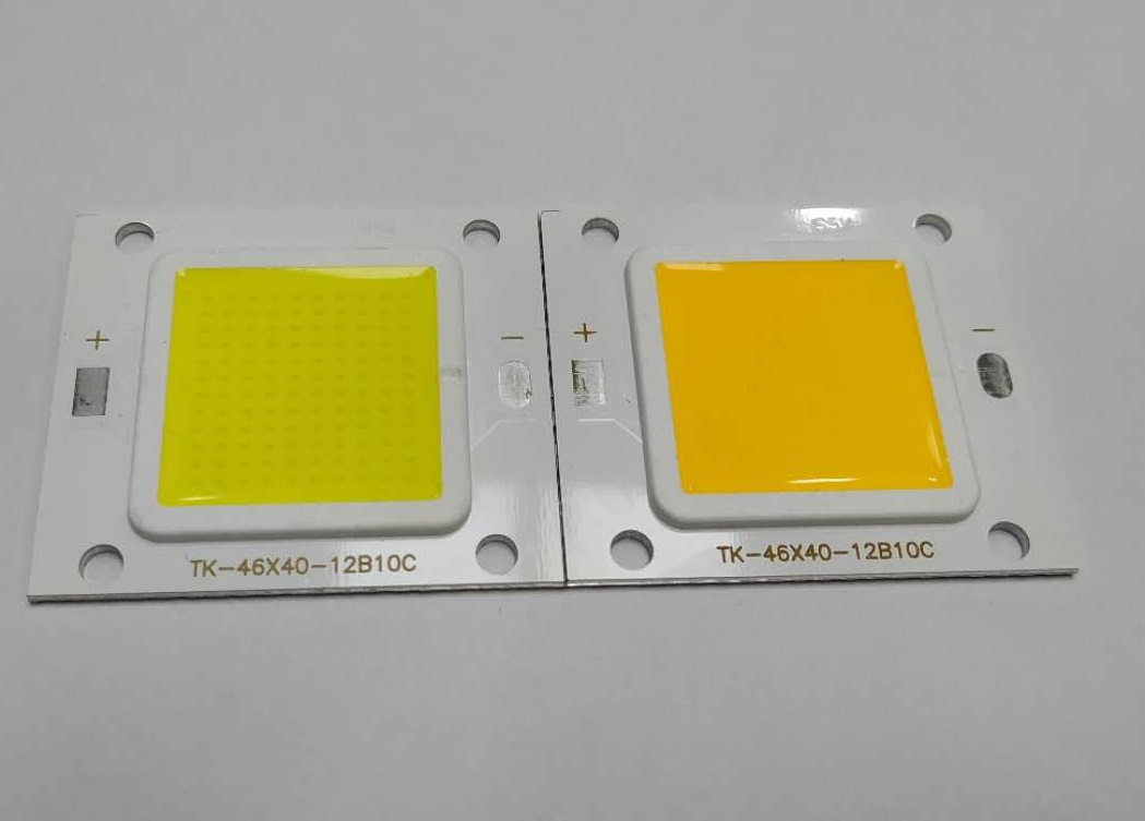 CHÍP LED COB EPISTAR 50w , kèm holder chụp chíp