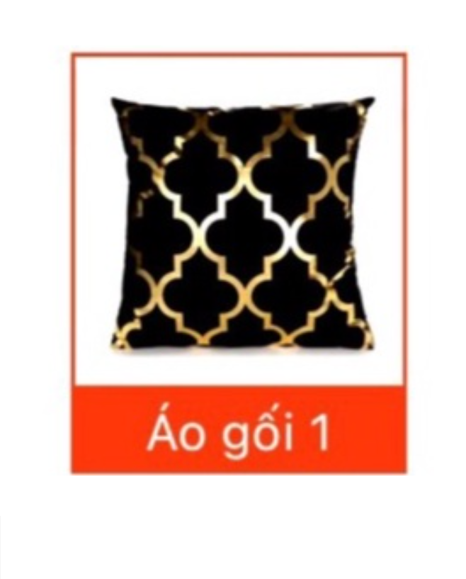 ☘️SIÊU ĐẸP_RẺ☘️ Aó gối trang trí chất lông cừu in nhũ vàng + ruột gối vuông cao cấp,sang trọng đẳng cấp Nemtot Bedding