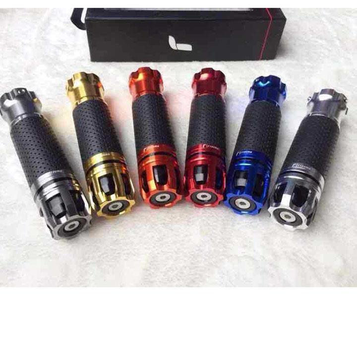 Bao tay xe- Tay nắm xe máy với bộ tay nắm có đèn LED xoay linh hoạt MÀU VÀNG 1 đôi bao tay nắm Rizoma xoay đèn