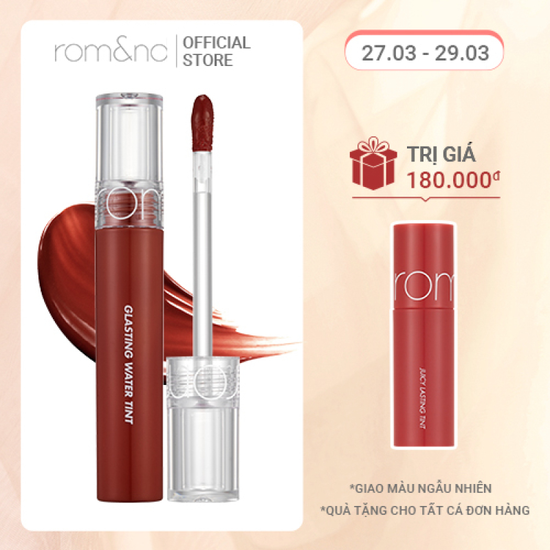 Son Tint Nước Siêu Lì, Lâu Trôi Romand Glasting Water Tint 4g