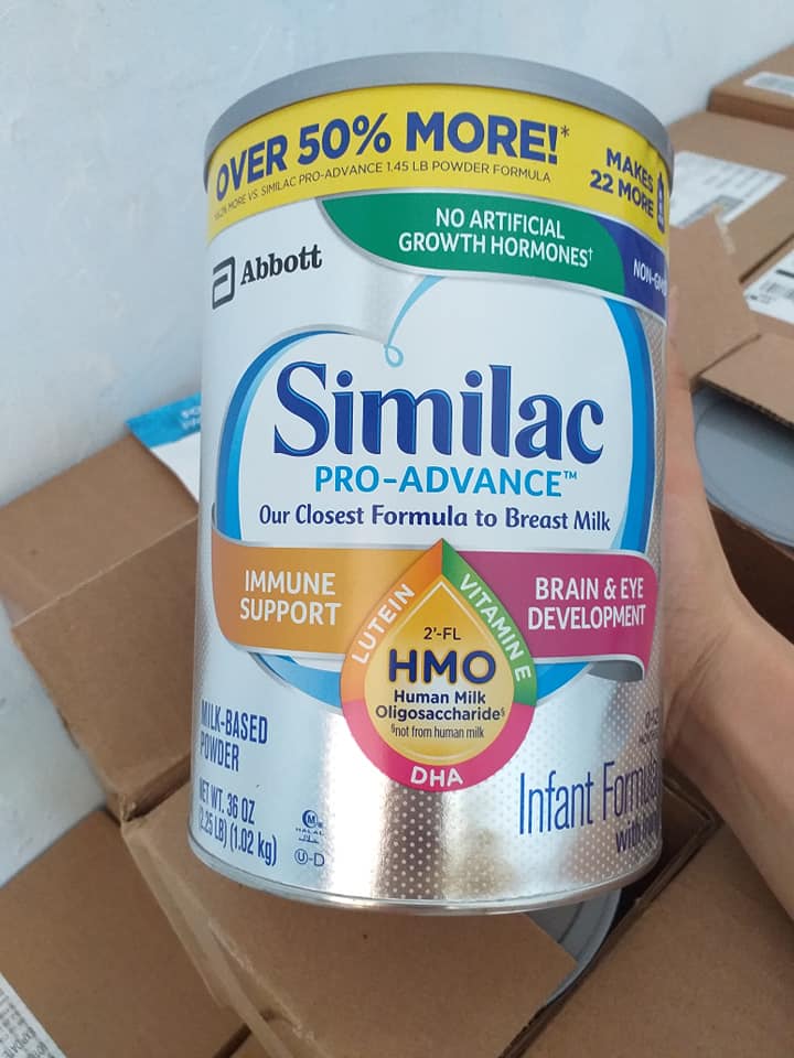 [bay air] date 2023 Sữa Similac Pro Advance 1.02kg của Mỹ