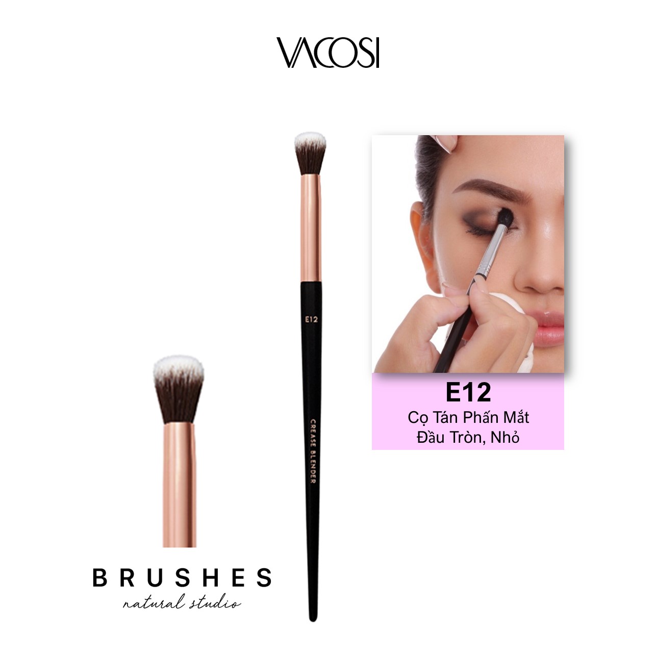 Cọ Mắt VACOSI Eyeshadow Brush - E2E / E12 / E14 Cọ Phấn Mắt