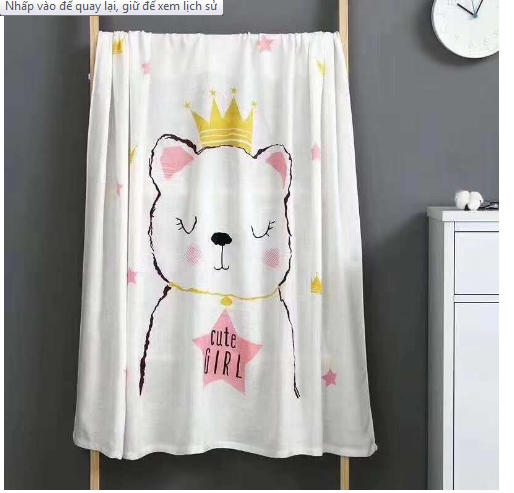 Chăn cotton lụa Aden size 1m x 1m2
