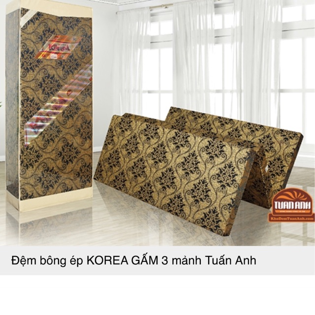 Nệp bông ép cao cấp korea 1M4X2MX9CM ( GIAO MÀU NGẪU NHIÊN) FREE SHIP MAX