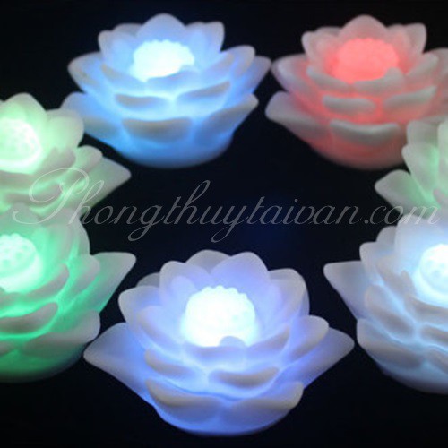 🌷 Đèn HOA SEN chạy bằng pin đổi màu 7cm*3cm (bàn thờ gia tiên, phật, thần, ....)- dùng 2 ngày