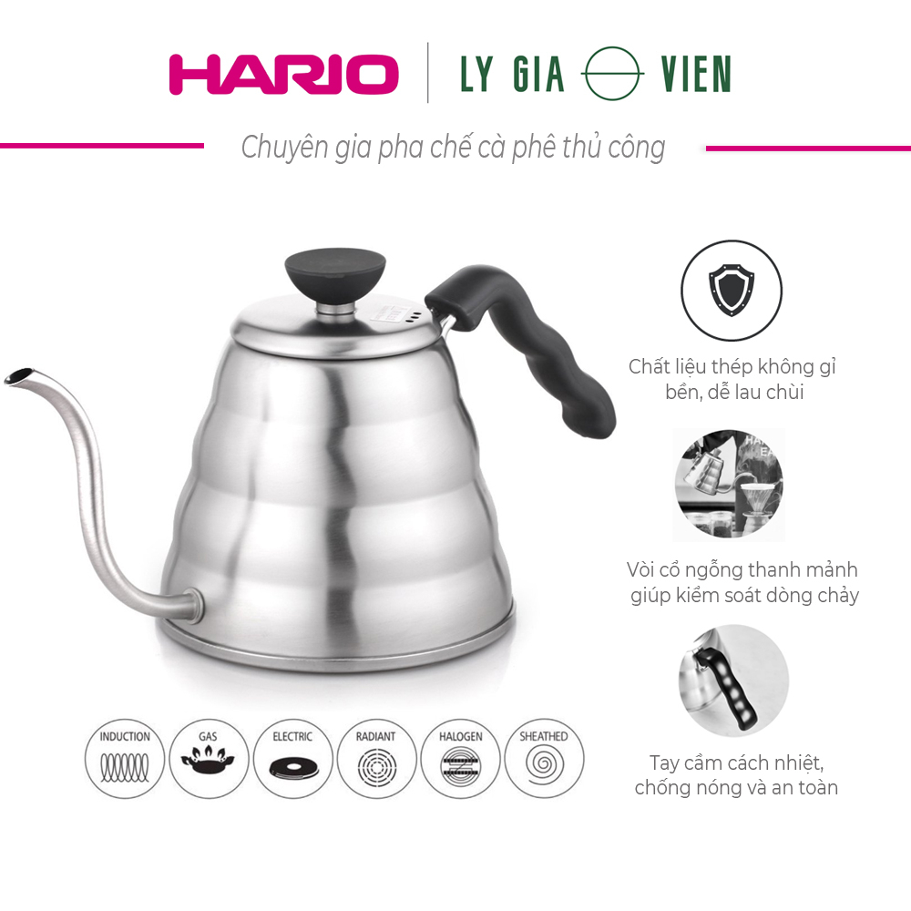 Ấm Đun Nước Pha Cà Phê Hario Drip Bouno V60
