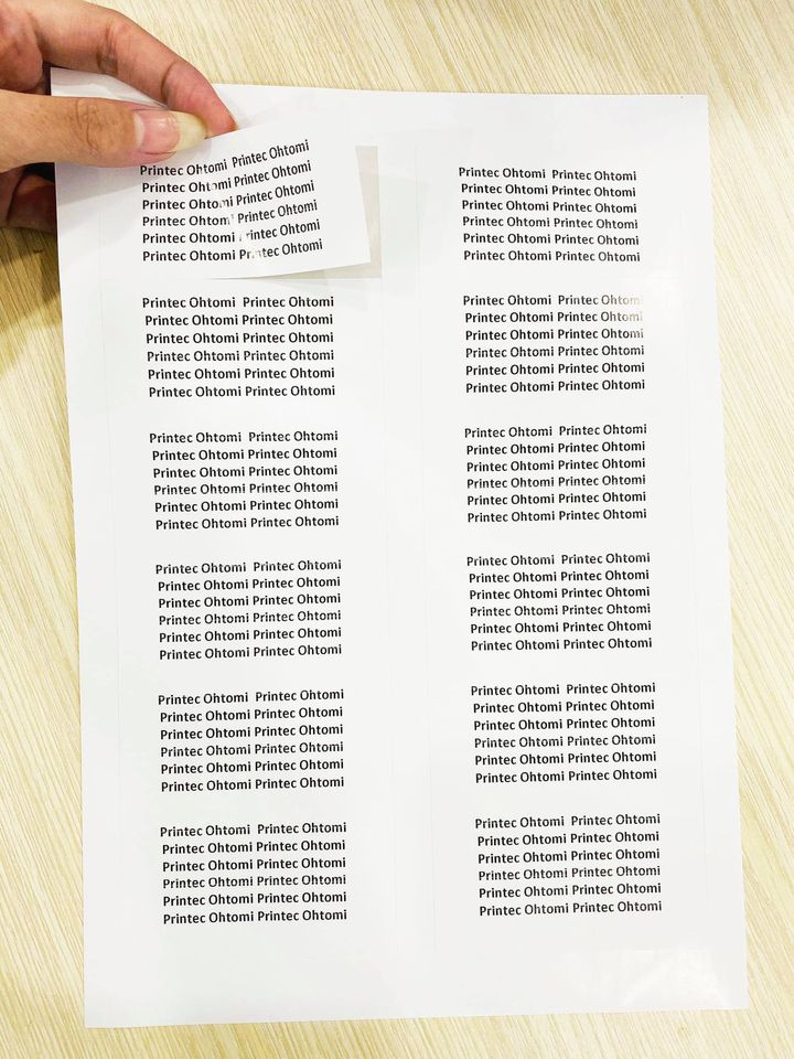 Decal trắng có sẵn keo khổ A4 297*210mm