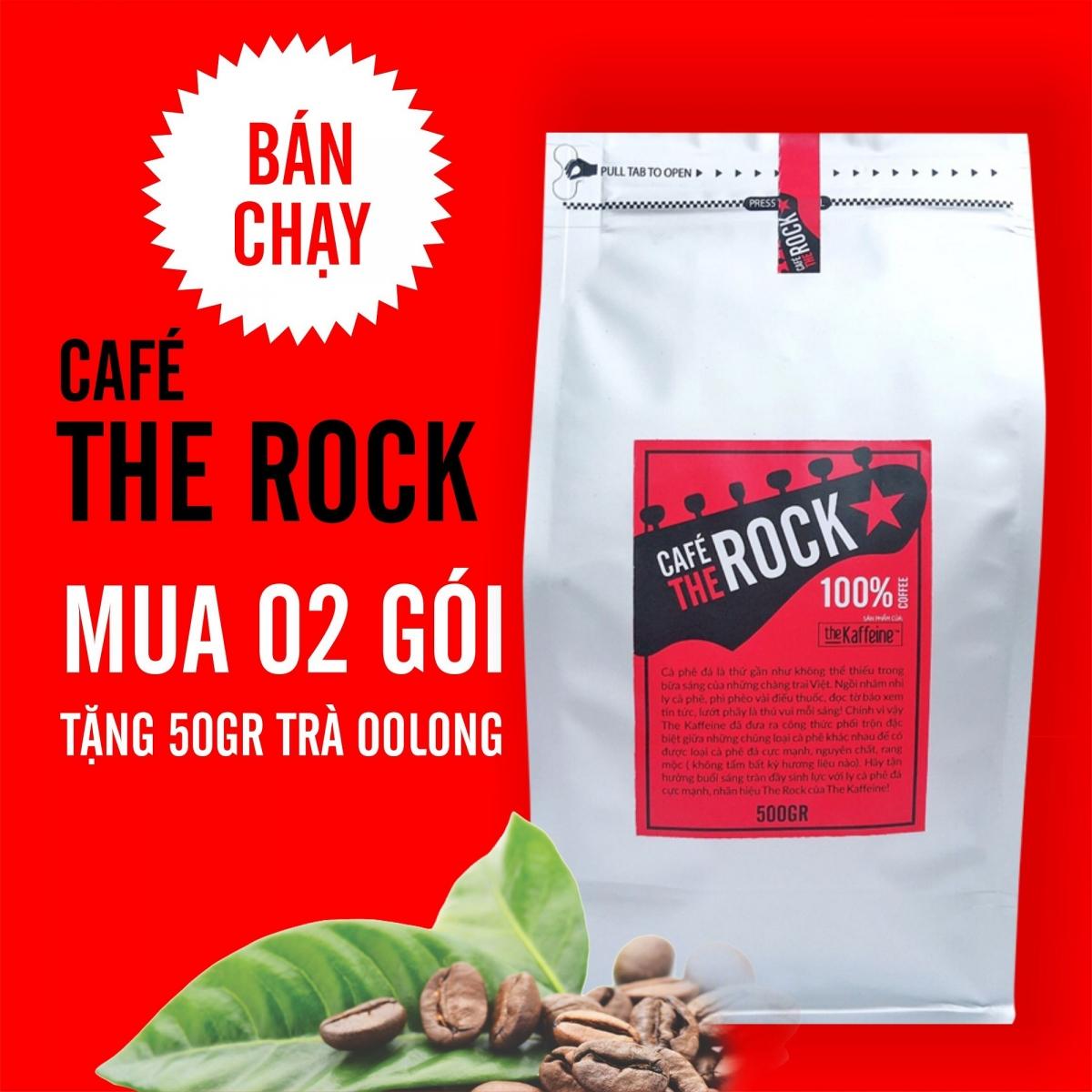 [HCM]Cà phê_đá_cực_mạnh_The Rock_The Kaffeine Coffee_Bịch_500gram
