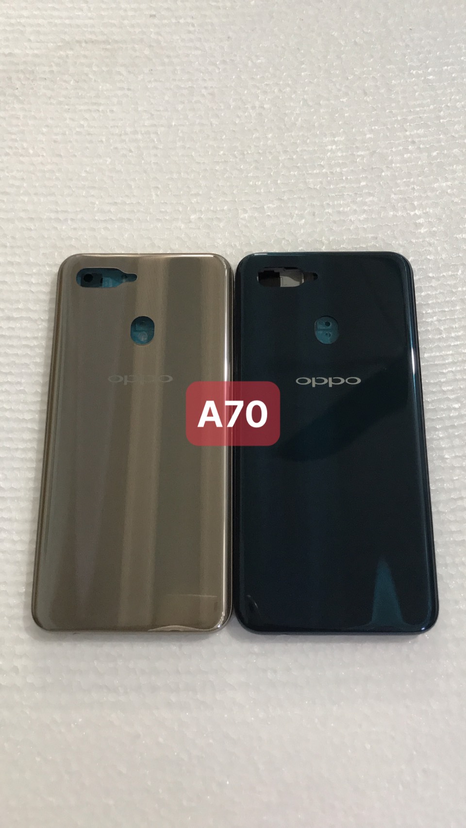 bộ vỏ oppo A7 - gồm lưng,sườn,phím,kính camera