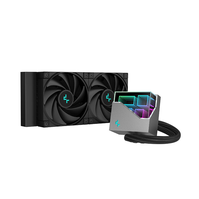 Water cooler AIO deepcool lt520 argb 240mm/lt720 argb 360mm black/white-Original