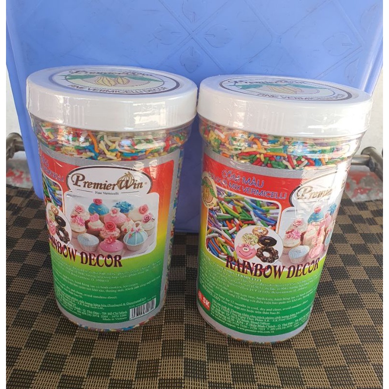 CỐM MÀU - RAINBOW DECOR (500gram)