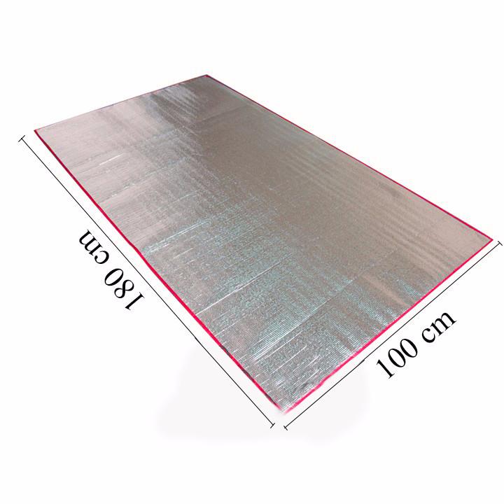 Combo 3 chiếu ngủ trưa, chiếu du lịch, thảm ngủ văn phòng gấp gọn 100cm x 180cm chất liệu mút pe 1 lớp bạc dày 2mm