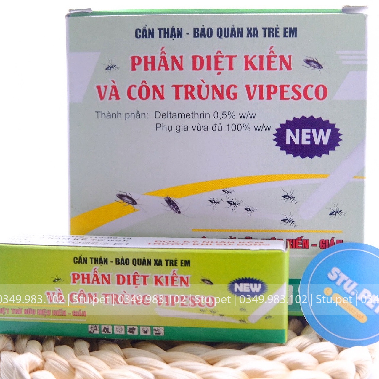 [MỚI KHAI TRƯƠNG] Phấn diệt kiến, chống kiến cho chuồng - lồng Hamster