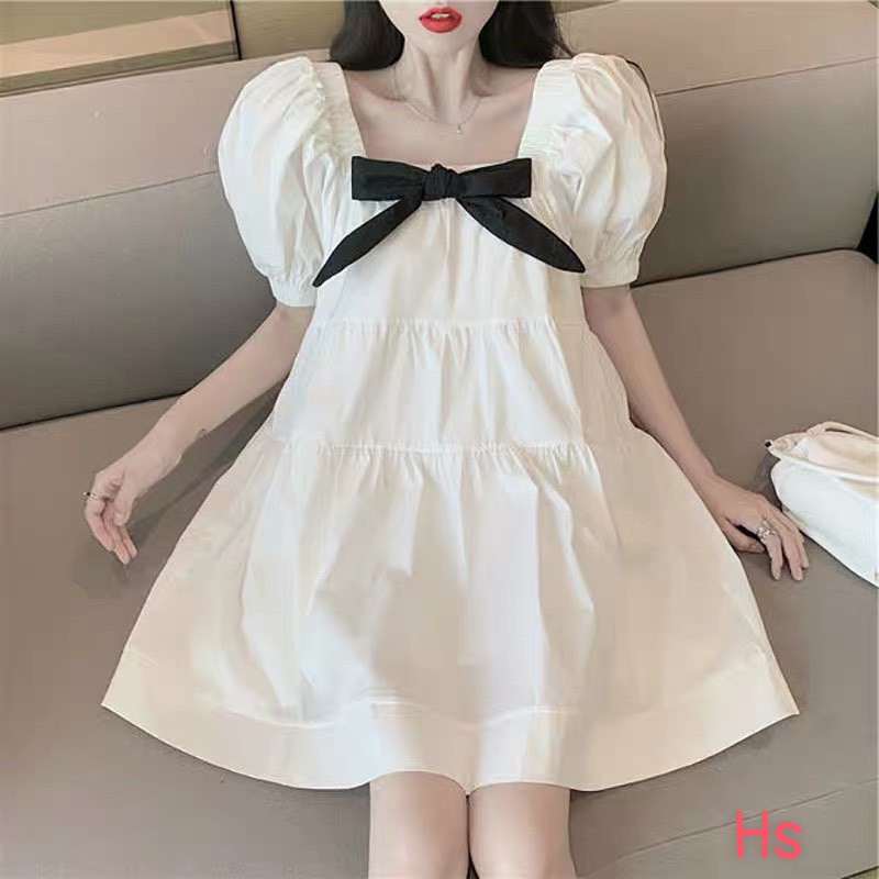 Váy babydoll cổ vuông – HIME