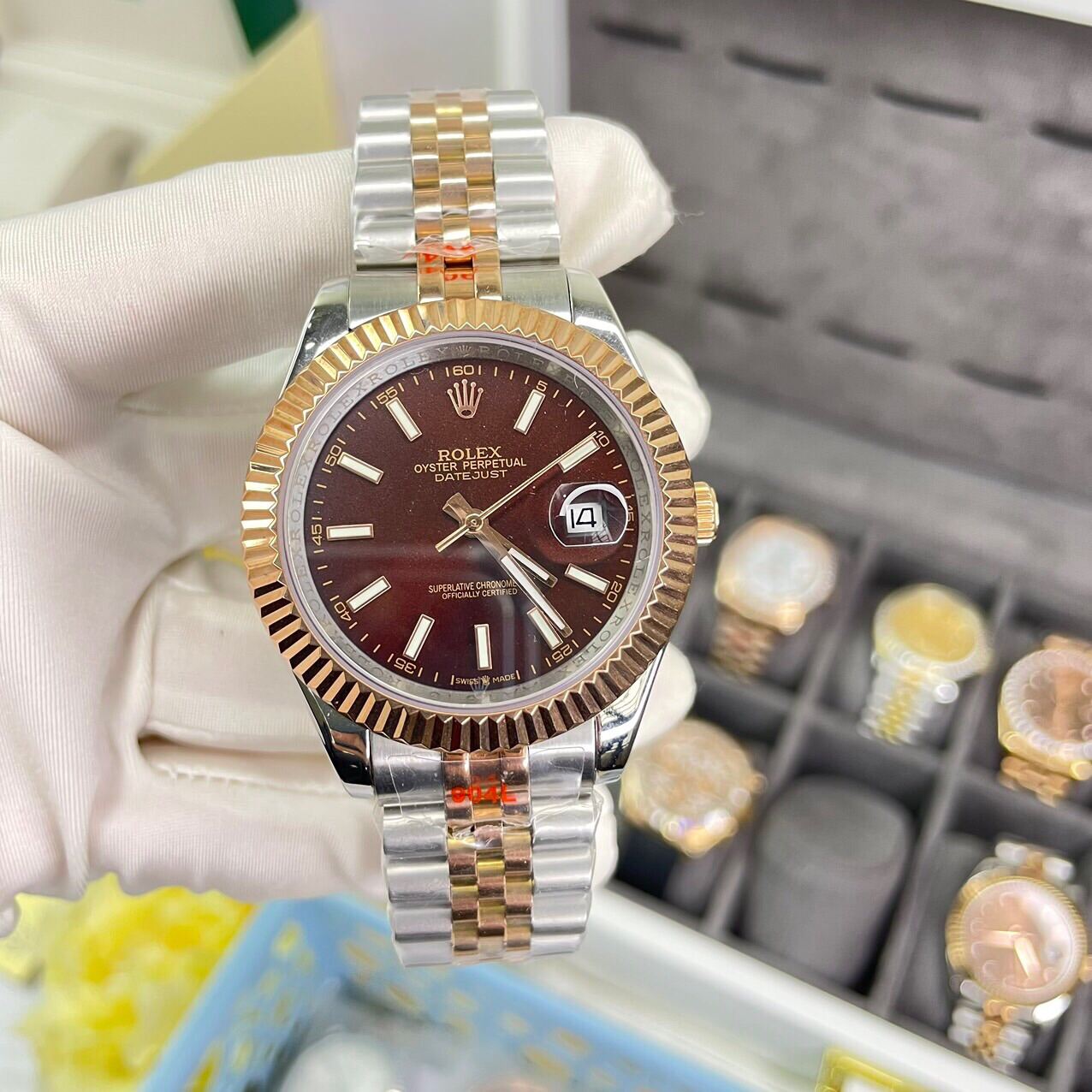 Đồng hồ Rolexx nam doanh nhân cơ automatic cơ tự động máy nhật có 2 size