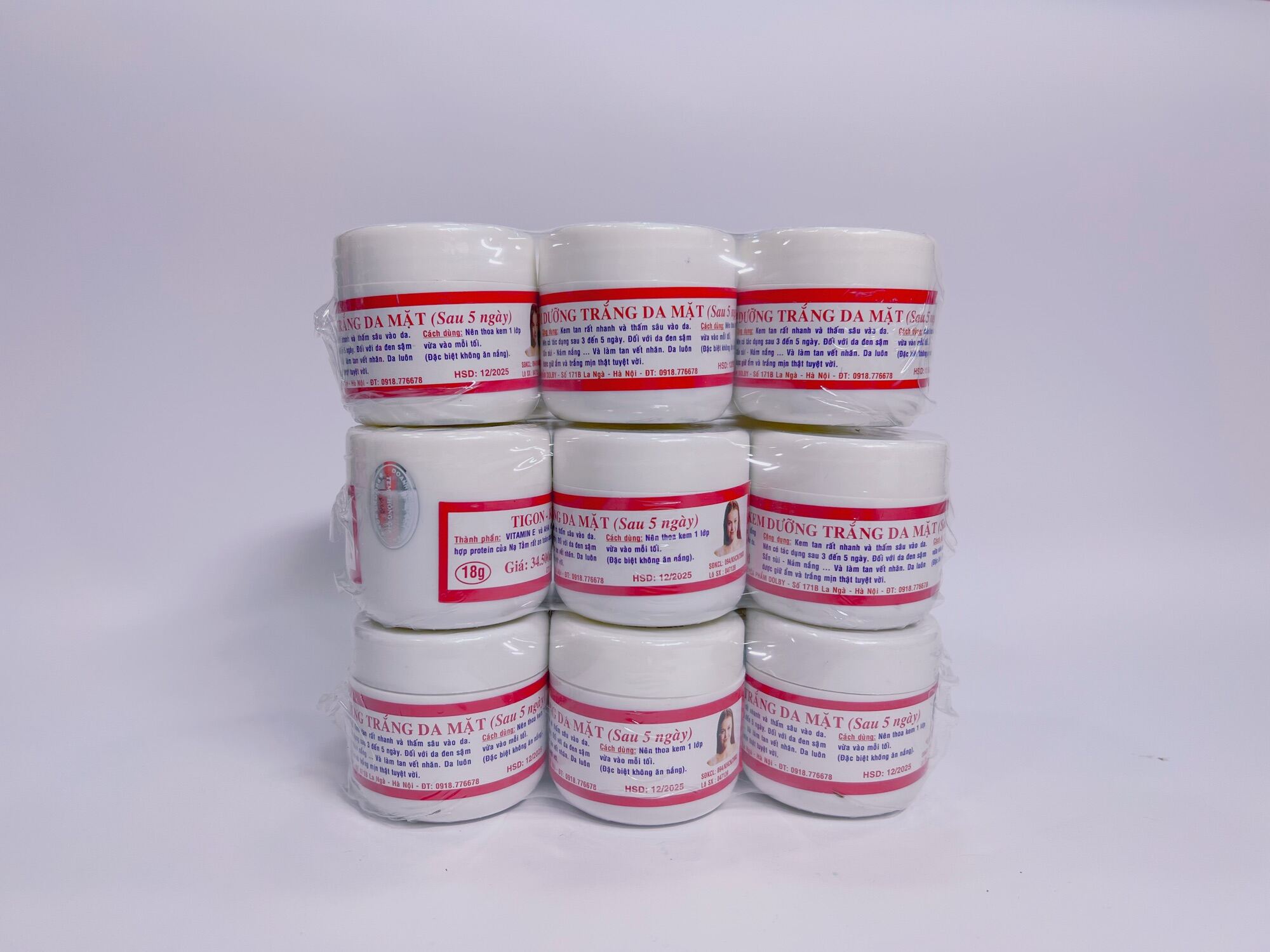 kem trắng da tigon 18g