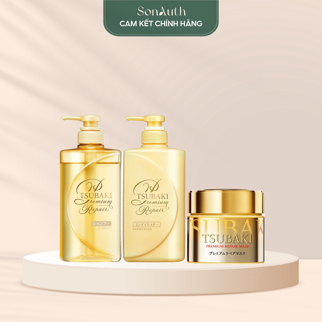 Bộ gội xả Tsubaki Premium Repair 490ml