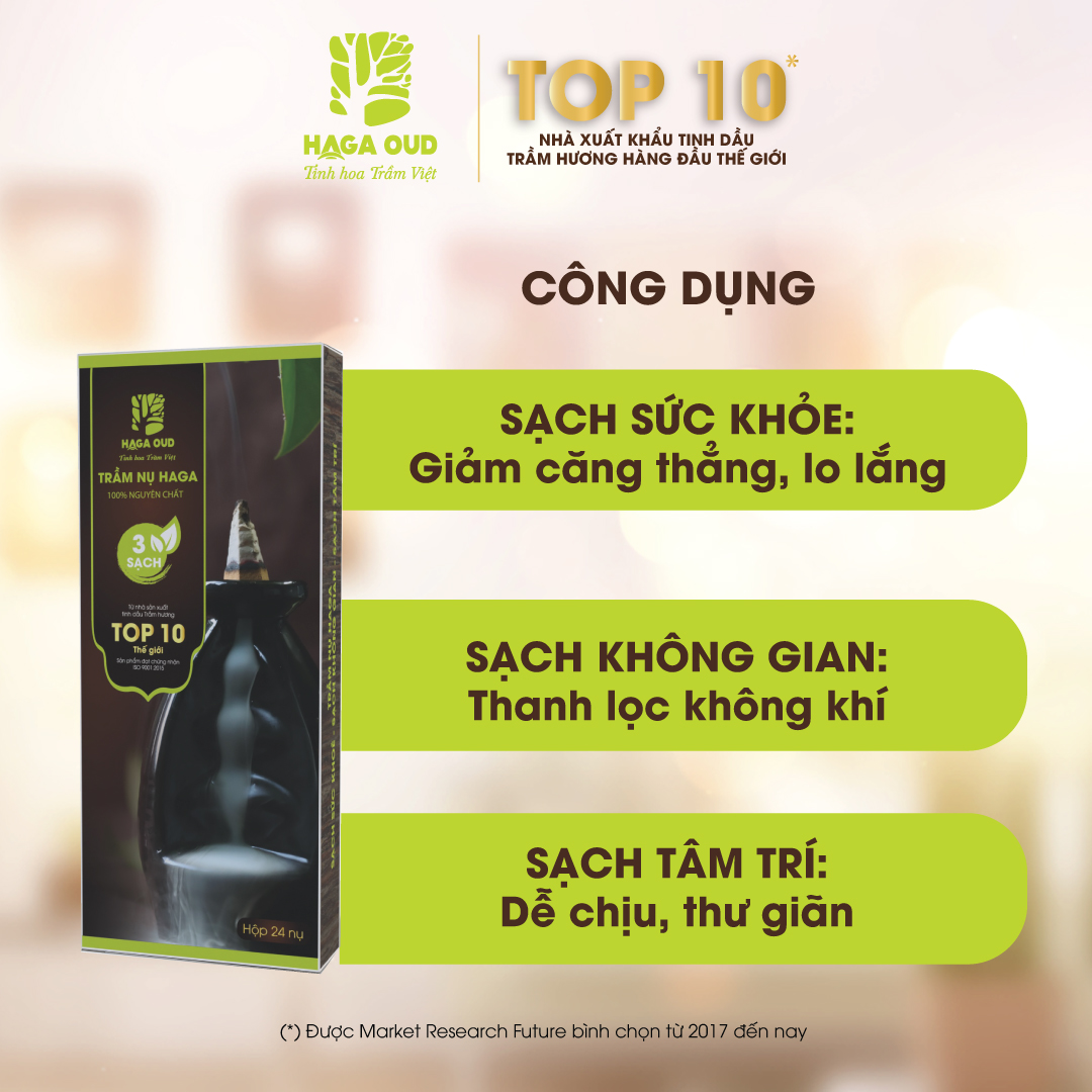 Trầm nụ HAGA 3 sạch