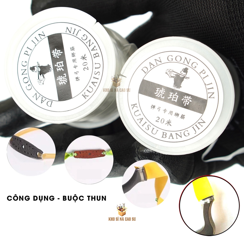 1 CUỘN DÂY BUỘC THUN - DÂY CHỈ BUỘC THUN DÀI 20M