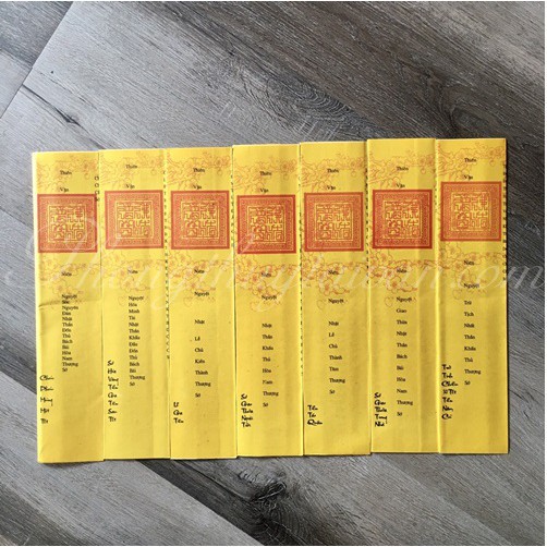 Bộ sớ cúng ngày tết (8 ngày)