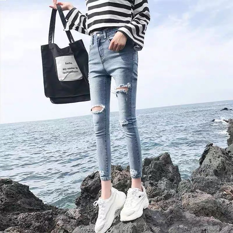 [HCM]QUẦN JEAN NỮ LƯNG CAO CHẤT LIỆU ĐẸP CO GIÃN 21 VIET FASHION