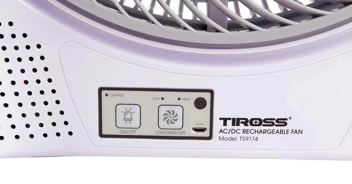 [HÀNG CHÍNH HÃNG] Quạt tích điện Tiross TS9174 (Có điều khiển)