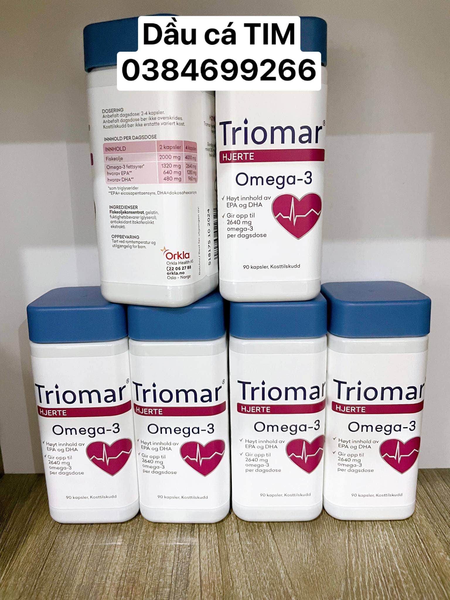 Dầu cá bổ NÃO-TIM-XƯƠNG  Trioma Nauy