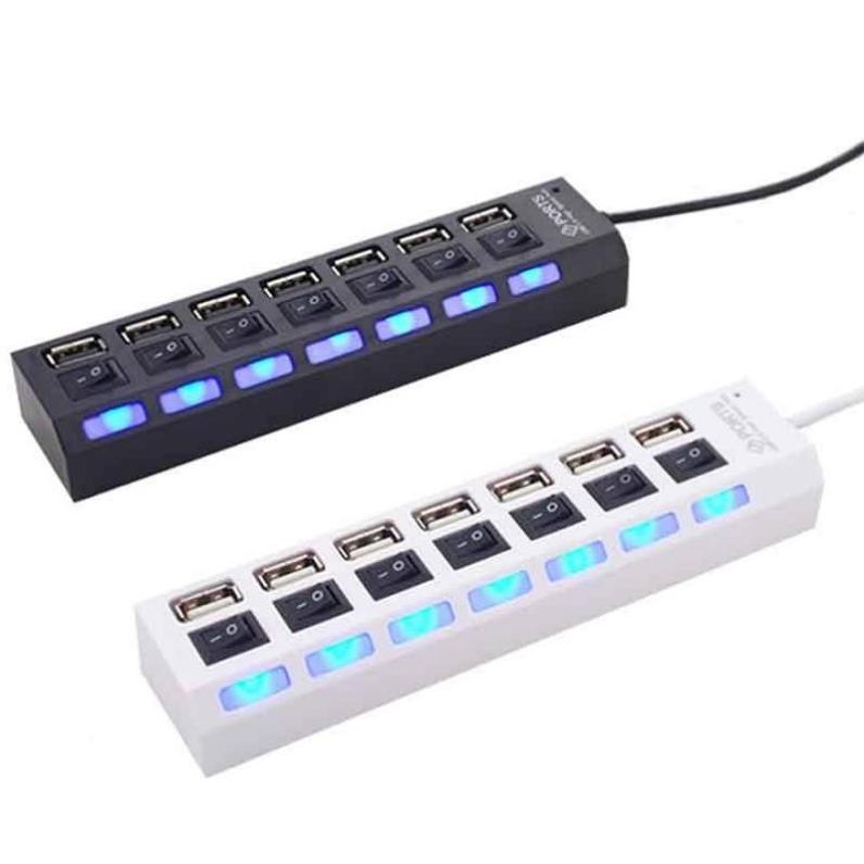 Hub ổ điện 7 port công tắc