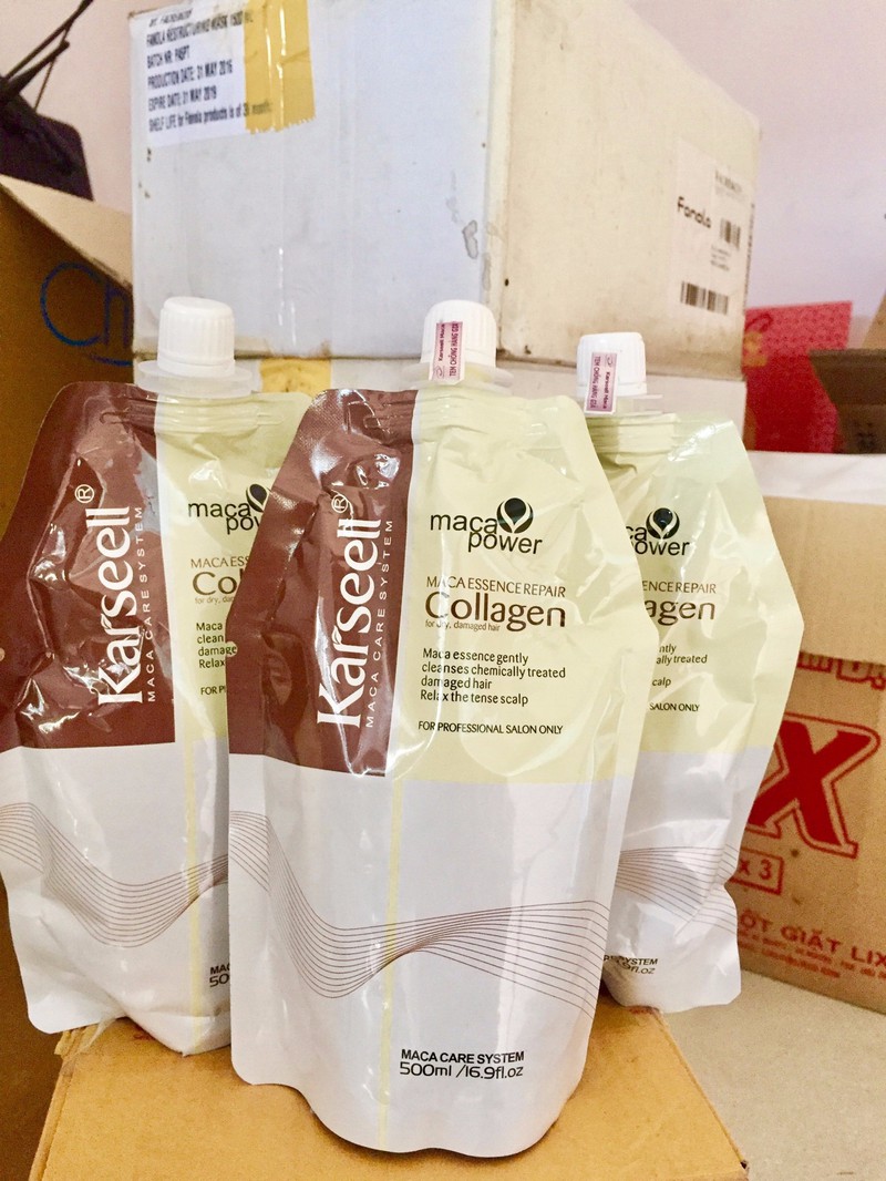 Hấp phục hồi Tóc Collagen Karseell Maca 500ml