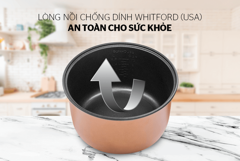 Nồi cơm điện 1.8L SUNHOUSE SHD8601
