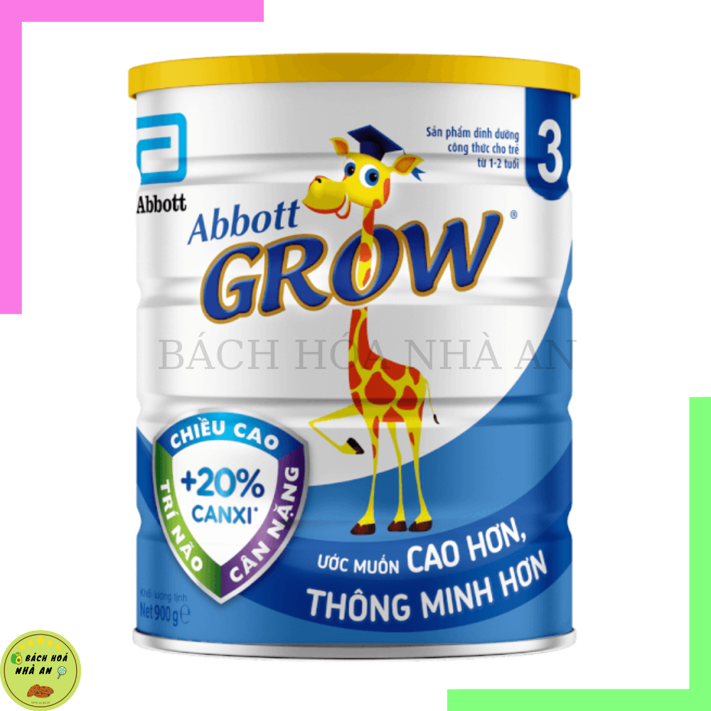 [ DATE 3/2025] Sữa bột Abbott Grow 3 lon 900g (1-2 tuổi)