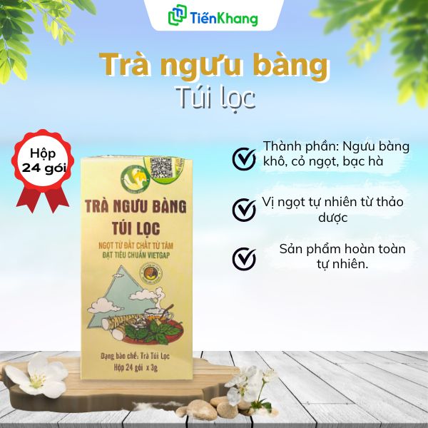 Trà Ngưu Bàng Túi Lọc - Hộp (72gram/24 gói)