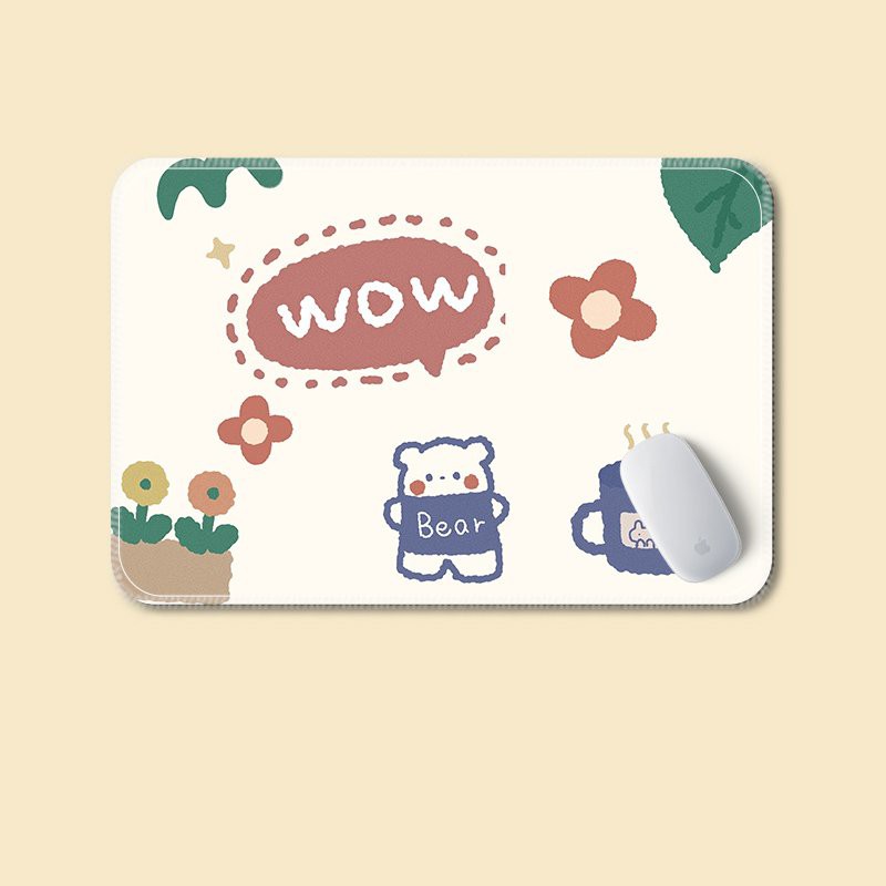 Miếng di chuột in hình HOẠT HÌNH DỄ THƯƠNG phong cách PASTEL miếng kê chuột miếng lót chuột anime chibi tiện lợi