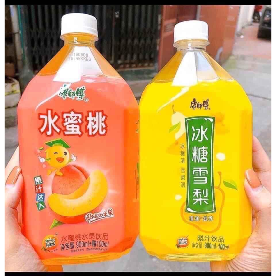 [HCM][SG] COMBO 2 CHAI NƯỚC ĐÀO + LÊ SIÊU NGON 1000ML = 1 LÍT